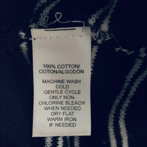 Loft Ann Taylor Navy Blue White Stripe Sweater Women MP Medium Petite - Picture 5 of 5